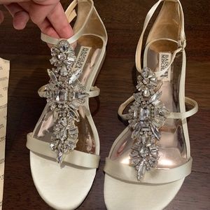 Badgley Mischka Barstow Ivory Sandals